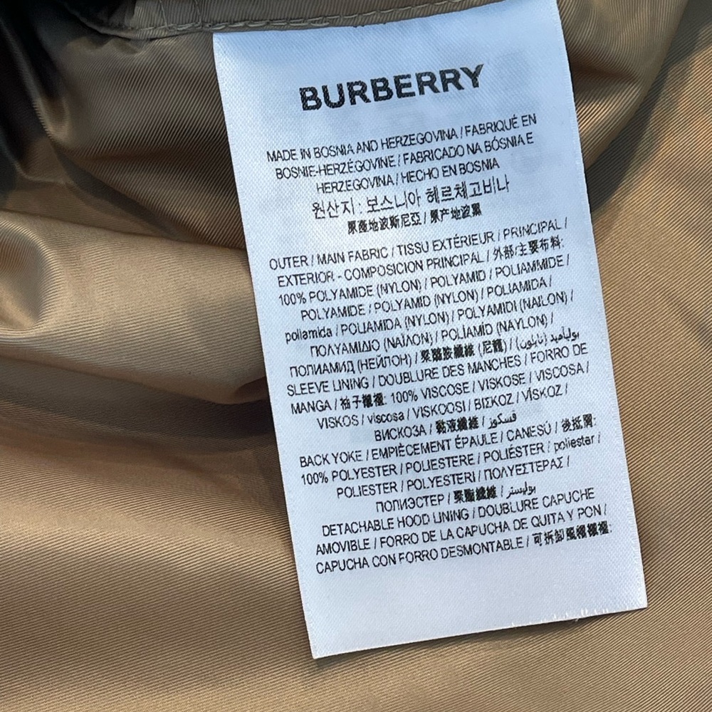 Burberry Silky Tan Belted Raincoat/ Trench Coat - Picture 11 of 16